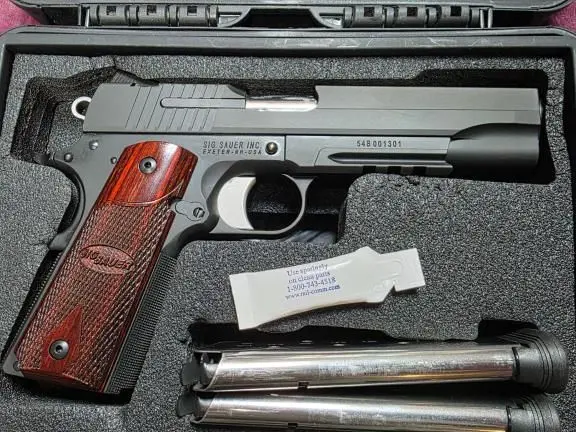 Sig Sauer 1911R-45 BSS With Laser Grips