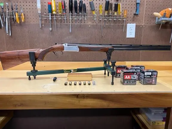 28 ga. Ruger Red Label with 9 chokes.