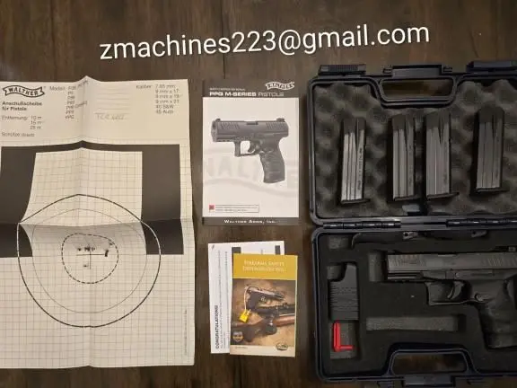Walther PPQ M2 9mm – Like New w/ 4 OEM Mags