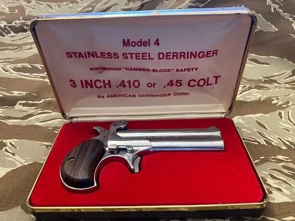 American Derringer .45 LC or 410 Stainless Steel