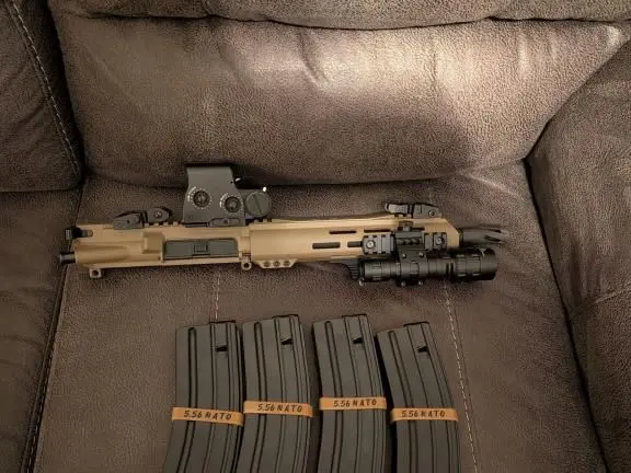 AR-15 5.56 556 10.5" BARREL PISTOL  WITH (4) 30RD MAGAZINES