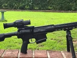 Aero M5 (.308) Lightweight w/ DNT Zulus 5-25 LRF w/ ballistic compensator.