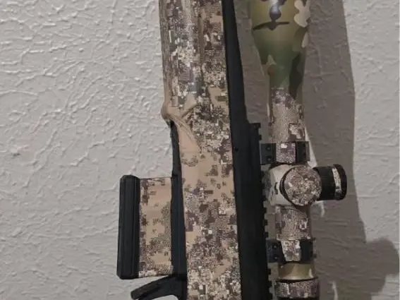 Ruger American Hunter .308 bolt action rifle with Magpul american hunter short action stock