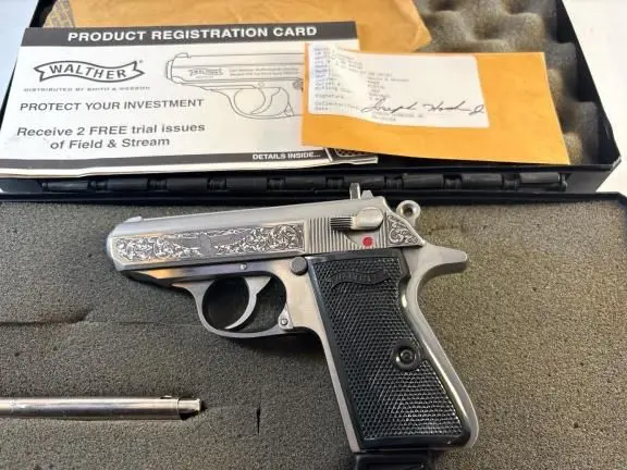 Walther PPK/S Premier Edition 1 of 400 Engraved .380 ACP - Unfired w/ Box & Papers