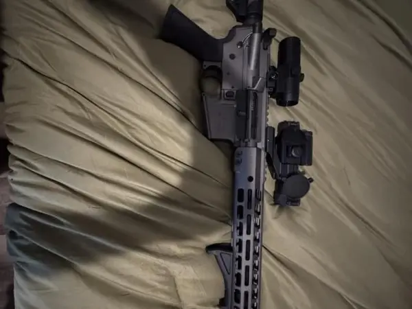 Lead Star Arms - Grunt AR15 5.56 NATO | Vortex Red Dot & Magnifier, Angled Foregrip, & Sling.