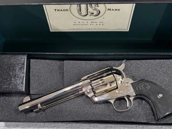 Rare NIB USFA Peacemaker — Full Nickel .45 Colt — Company Closed 2017