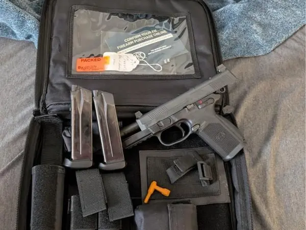 FNX 45 tactical rmr and suppressor ready with ammo