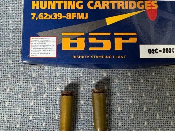 7.62x39 Ammo for AK47 - 122 grain FMJ