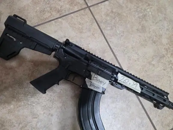 AR15 ARP 7" barrel 7.62x39 Pistol Binary trigger