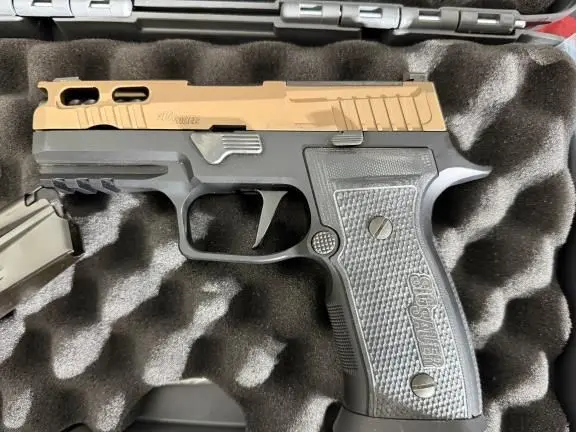 SIG AXG CUSTOM P320 ZEV .9MM COMPCAT