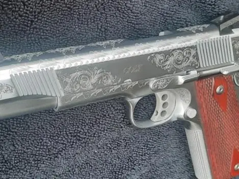 Colt Series 80 Government model XSE 1911, chrome engraved