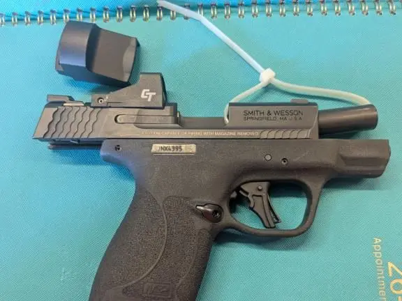 S&W M&P9 Shield Plus with Crimson Trace Red Dot — Like New, Low Round Count