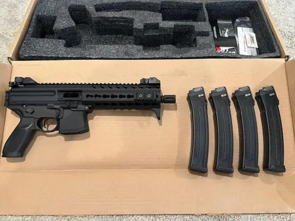 2nd Gen Sig Sauer MPX-P-9-KM 9mm 8” barrel