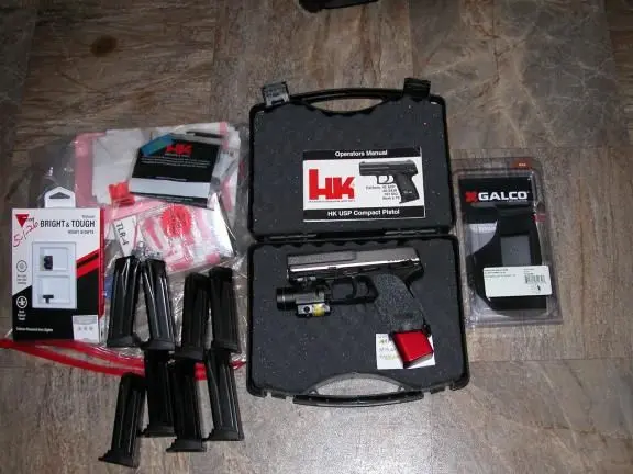hk uspc .40 stainless&3,600 rounds of ammo