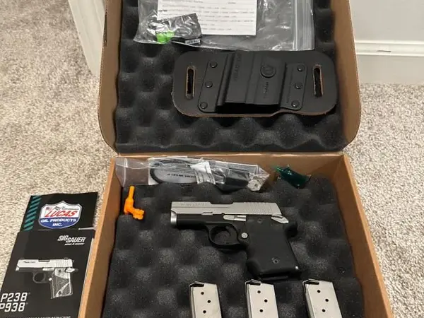 Sig Sauer P938 two tone 9mm with Veridan Laser