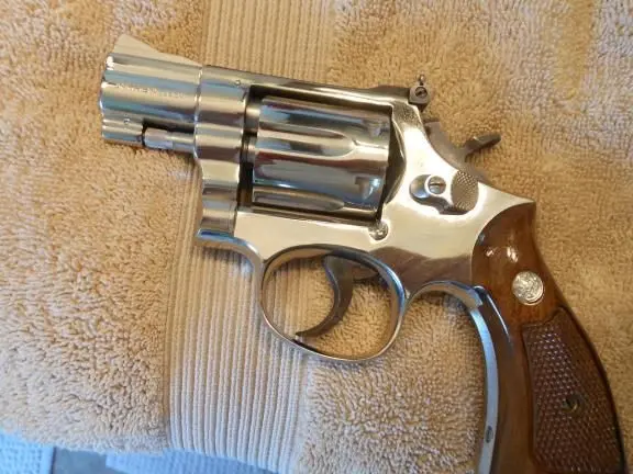 Smith Wesson Model 15-3 Nickel 2 inch