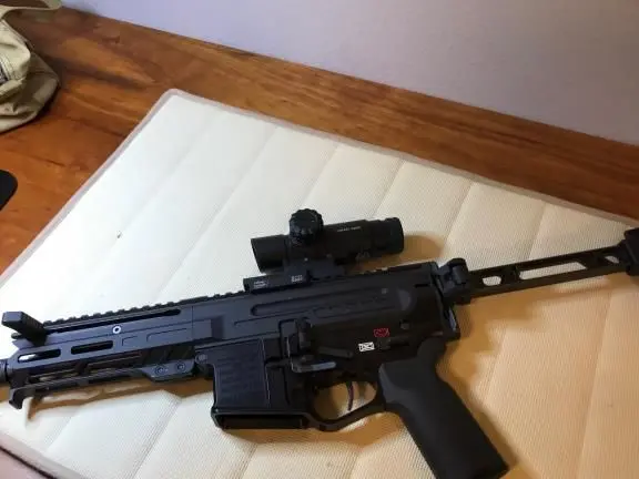 CMMG Dissent 5.7x28; 6.5" barrel package. Reduced $