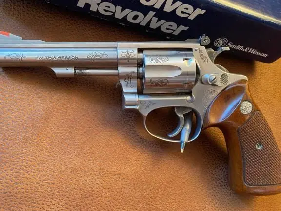 RARELY SEEN ENGRAVED 22LR 1994 S&W MODEL 63 -3