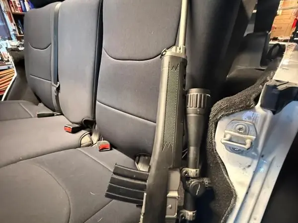 Ruger Mini 14 Ranch Rifle .223 with 3 mags, scope, and case
