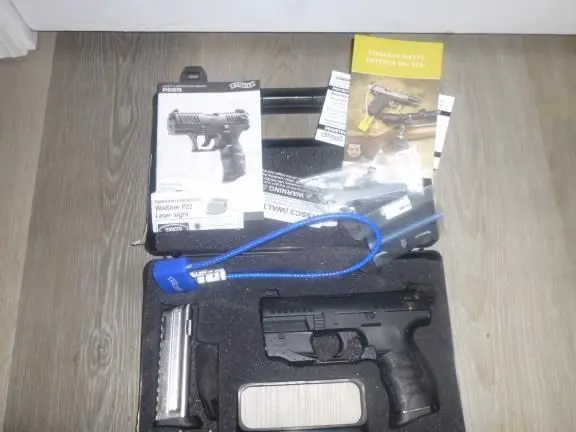 LNIB Walther P22 QD Black 3.42 WAW/Laser Set Pistol