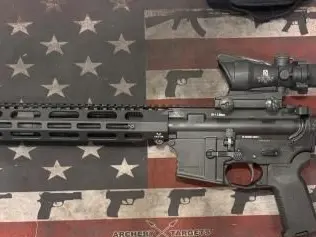 VKTR VK-1 AR-15 with Partisan Trigger installed and Trijicon ACOG