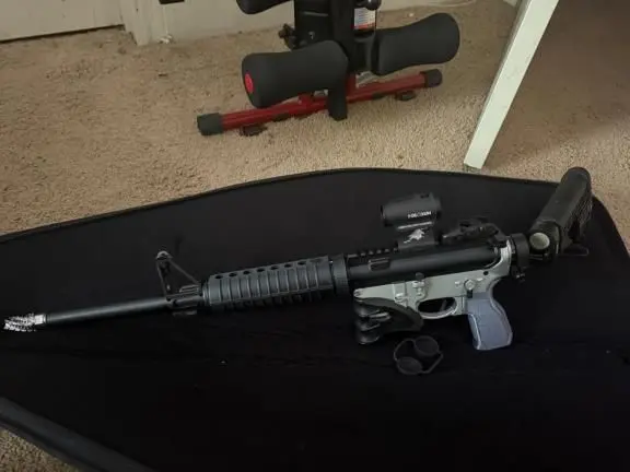 Ruger ar 15 folding stock and binary trigger