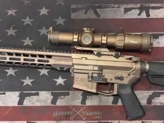 Aero Precision M4E1 Pro AR-15 Kodiak Brown with Atrius FRT installed