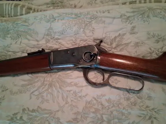Cimarron 1892 saddle ring carbine in 45 colt.