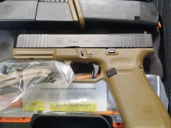 Gen 5 Glock 21 45 ACP MOS FDE 13+1 Mags - RARE RARE RARE