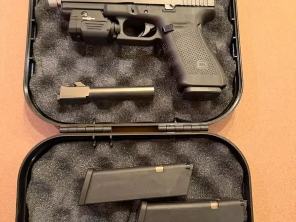 Glock 21 Gen 4 w/ surefire tac light