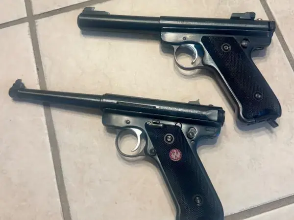 Ruger pistols, Mark I and Mark III bull barrel.