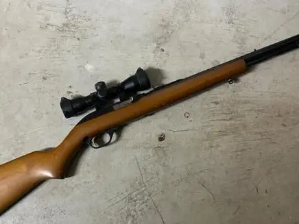 Marlin 60w micro grooved barrel with scope