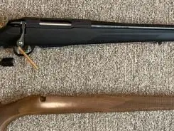 Tikka T3 .25-06 22" Original Wood Stock, Plus New Black Composite