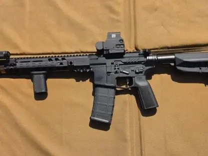 Grey Ghost matched billet AR15, Saker 556k suppressor