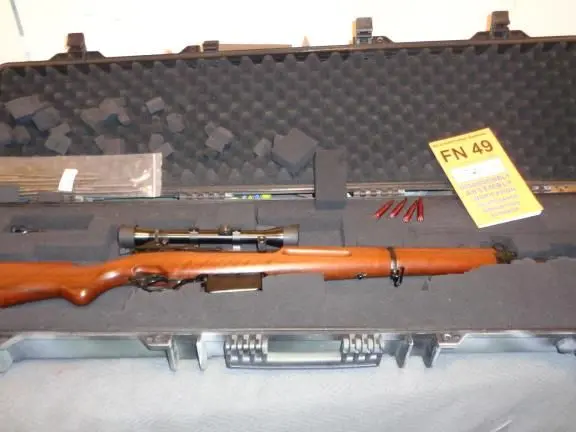 FN49 with original type dovetail scope mount & Weaver K4 scope
