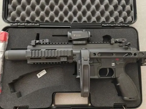 Walther HK416 22LR Pistol with Folding Brace