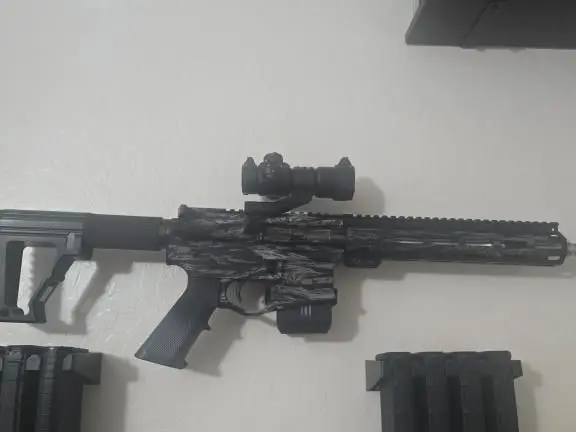 Custom AR15 223/556 Tiger Pattern