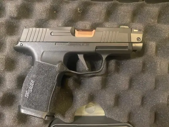 Selling New Sig P365X with Rose Gold Radian Afterburner Comp