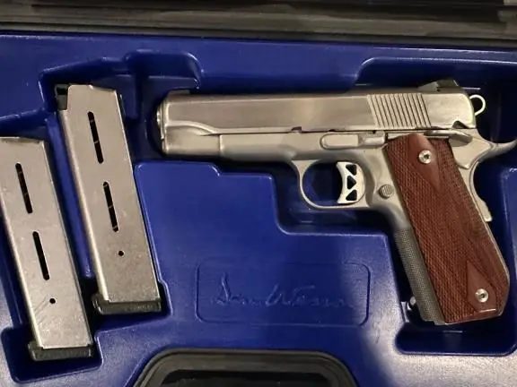 Dan Wesson Commander Classic Bobtail 45 Auto (ACP) Stainless Pistol - 8+1 Rounds