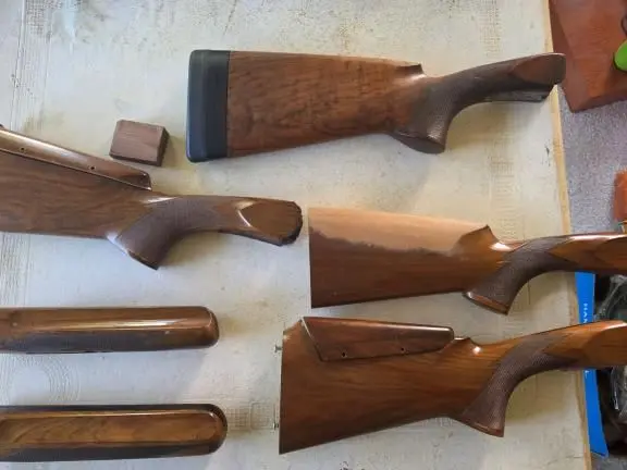 Perazzi stocks and fore grips