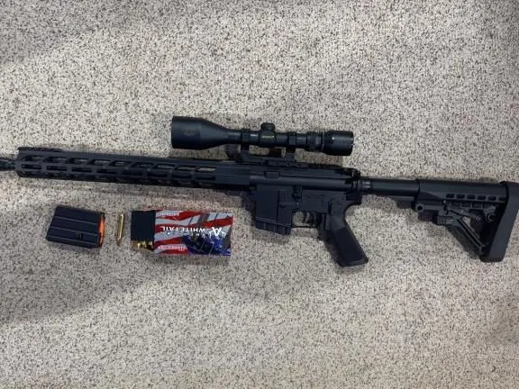 350 Legend AR with Scope and Ammo
