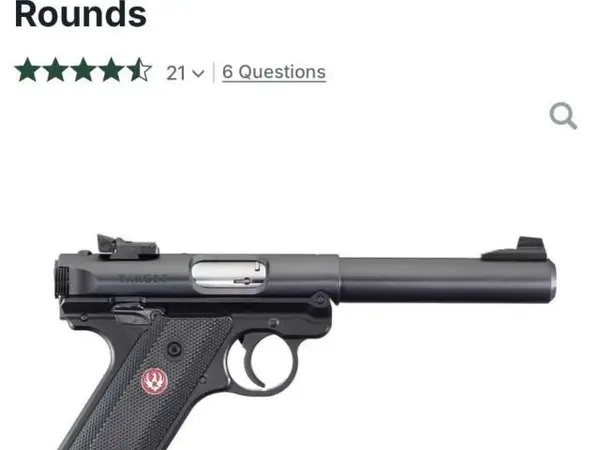 Ruger target 22 LR 5.5 blue