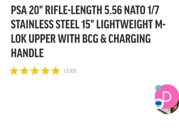 Psa ar15 upper