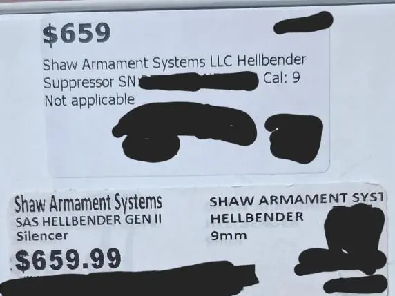 4473 suppressor no tax stamp required