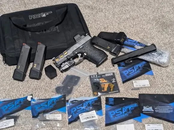 PSA Dagger Compact Custom 9mm Package – SW3 & ECC Slides, Osight S, TLR-7X, Timney, SLR & Extras