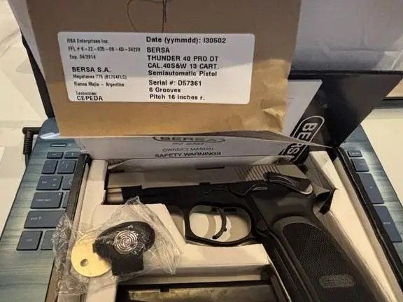 Bersa Thunder 40 Pro DT CAL 40