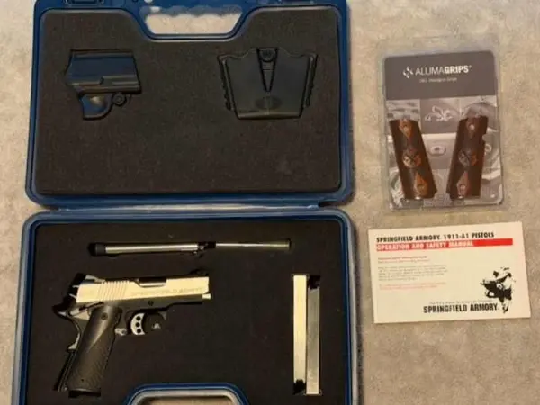 Springfield Armory 9mm EMP 1911 3" w/ Case, 3 Mags, Holsters & Grips.
