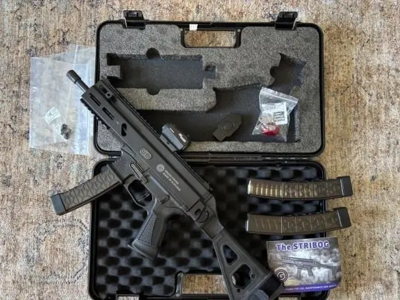Stribog SP9a1 - 9mm. With Brace + 3 mags