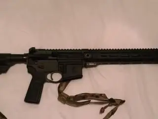 PSA "Sabre" Forged 13.7" Mid-Length 5.56 with 13" Sabre QD Rail and JMAC GFHC-E Pin/Weld B5 Bravo Rifle