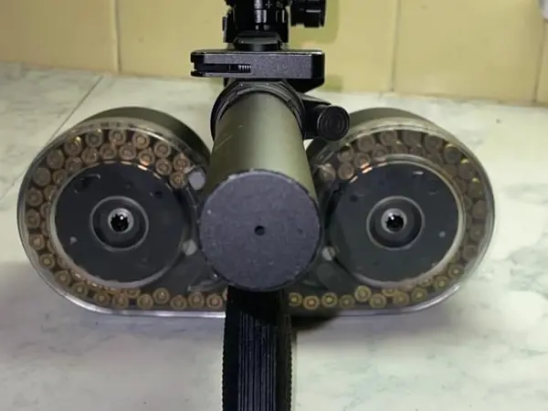 Nice Ar Delton pistol with Holographic site and 100 round drum